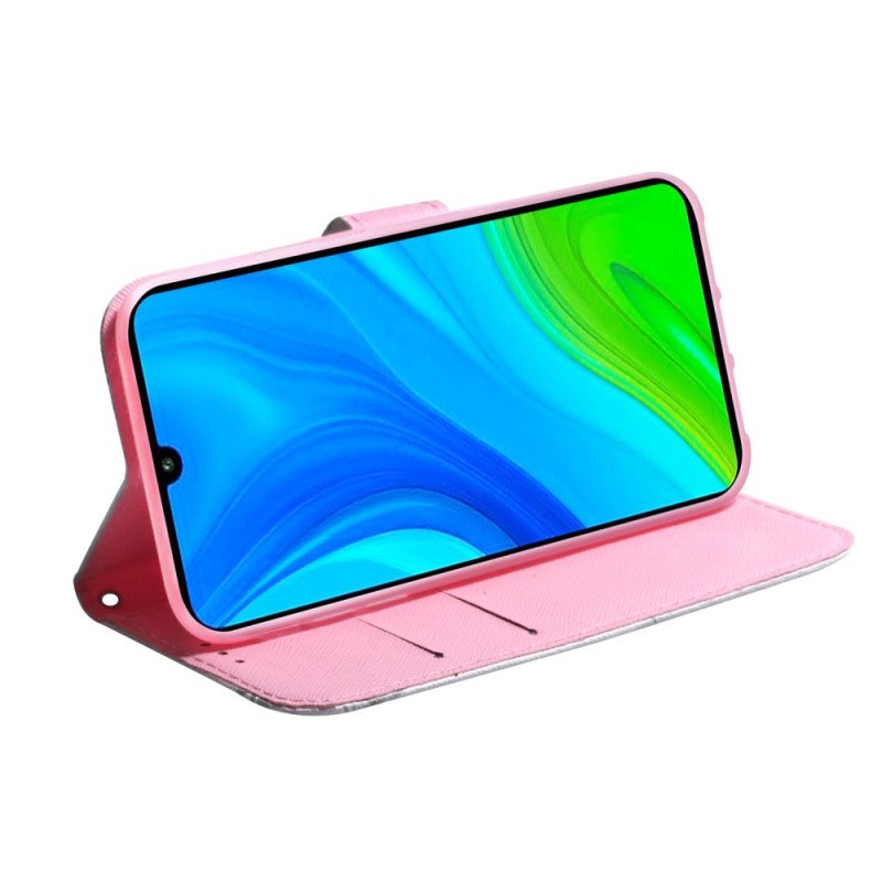 Folio-fodral Xiaomi Redmi 10A Rosa Blomma