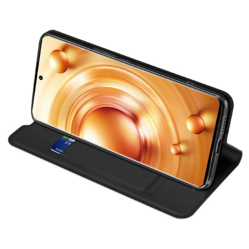 Folio-fodral Vivo X80 Pro Läderfodral Skin-pro Series Dux Ducis