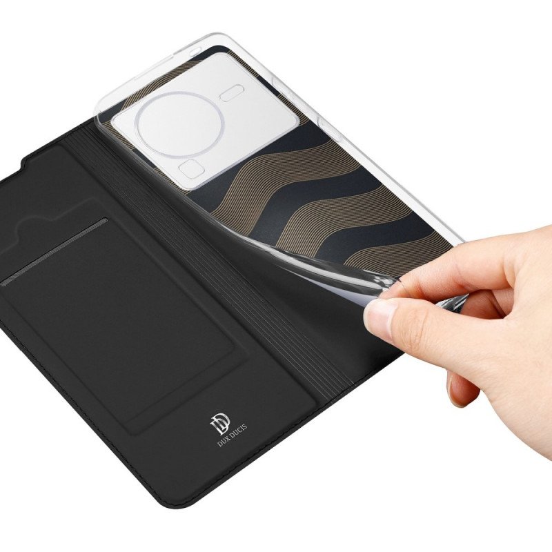 Folio-fodral Vivo X80 Pro Läderfodral Skin-pro Series Dux Ducis