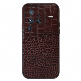 Skal Vivo X80 Pro Äkta Crocodile Texture Läder