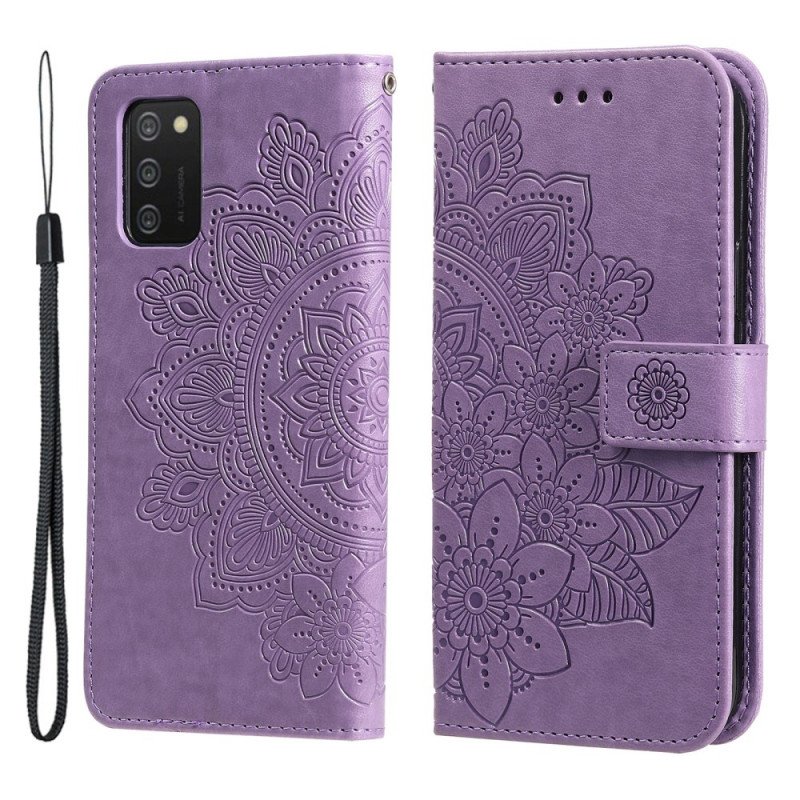 Fodral Samsung Galaxy A03s Blomma Mandala