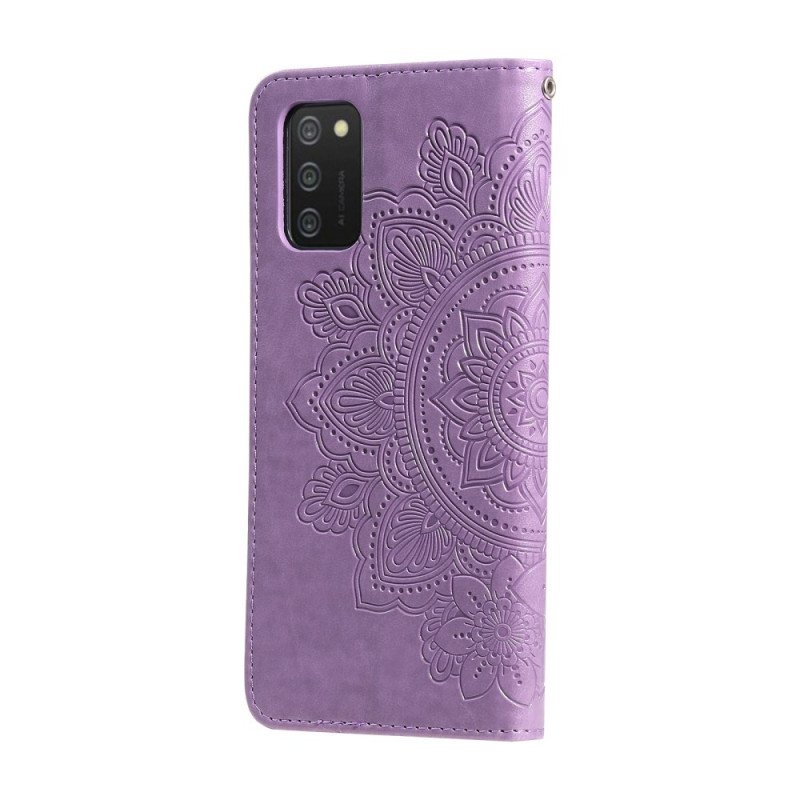 Fodral Samsung Galaxy A03s Blomma Mandala