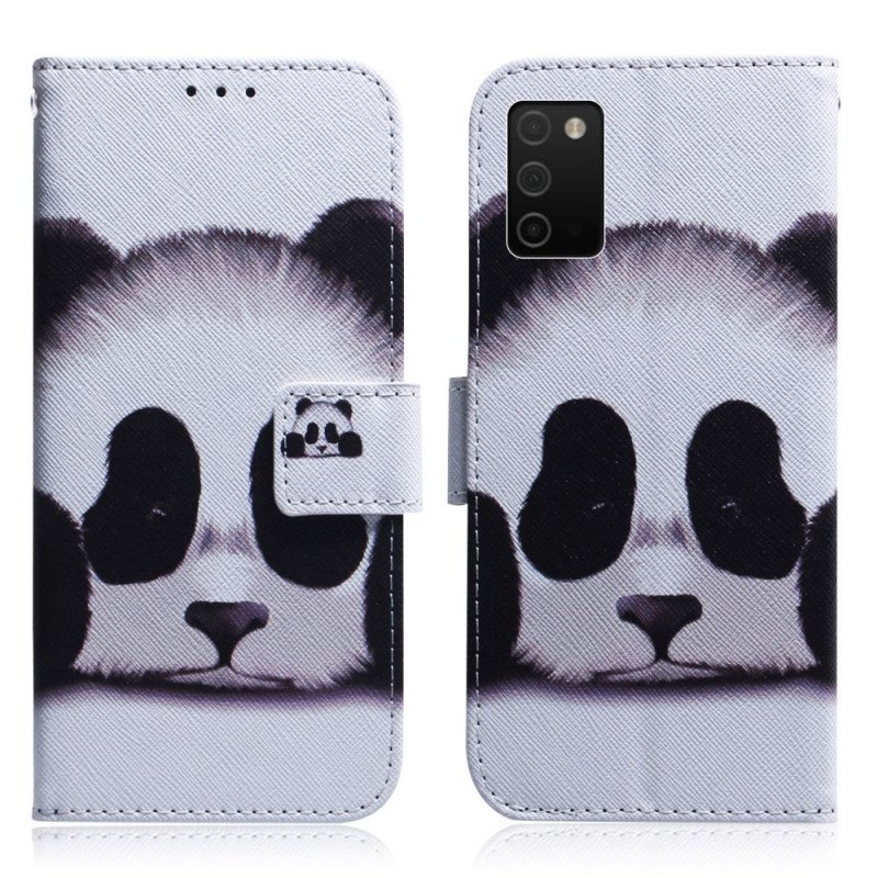 Fodral Samsung Galaxy A03s Panda Ansikte