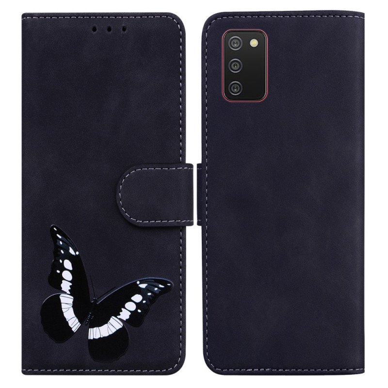 Fodral Samsung Galaxy A03s Skin-touch Butterfly