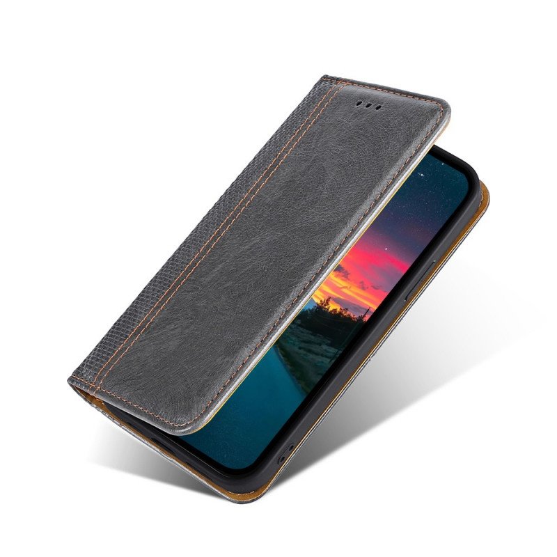 Folio-fodral Samsung Galaxy A03s Läderfodral Vintage Läderstil