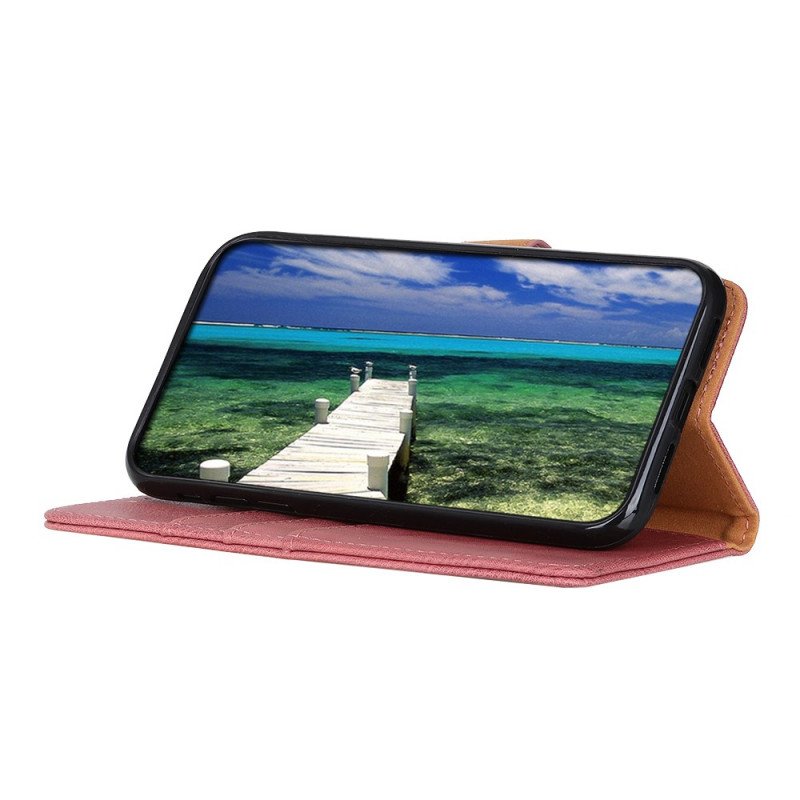 Folio-fodral Samsung Galaxy A03s Läderimitation Khazneh