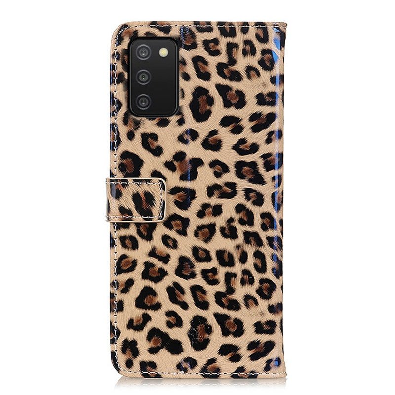 Folio-fodral Samsung Galaxy A03s Leopard