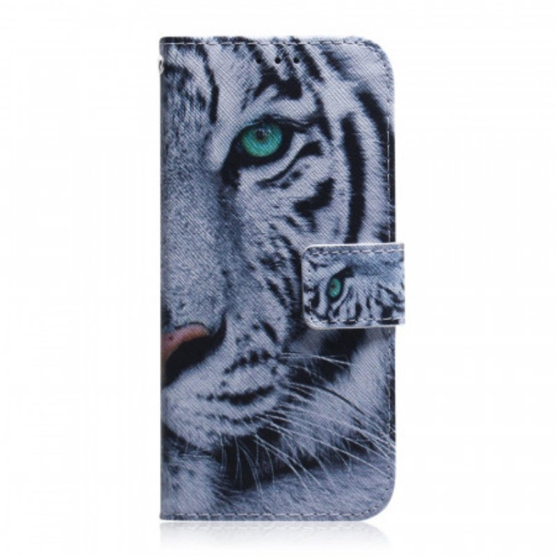 Folio-fodral Samsung Galaxy A03s Tiger Face