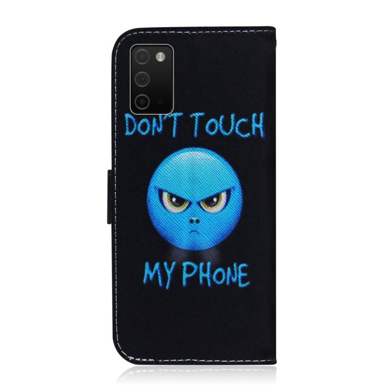 Läderfodral Samsung Galaxy A03s Emoji-telefon