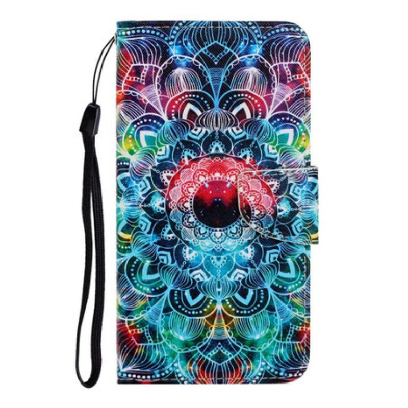 Fodral Samsung Galaxy A31 Med Kedjar Flashig Strappy Mandala