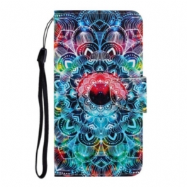 Fodral Samsung Galaxy A31 Med Kedjar Flashig Strappy Mandala