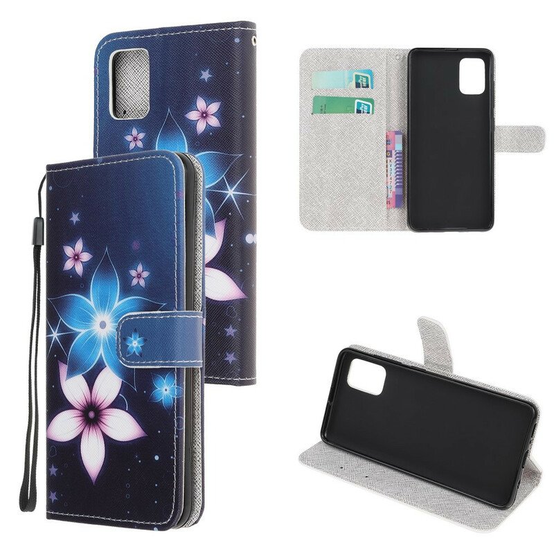 Fodral Samsung Galaxy A31 Med Kedjar Lunar Strap Blommor