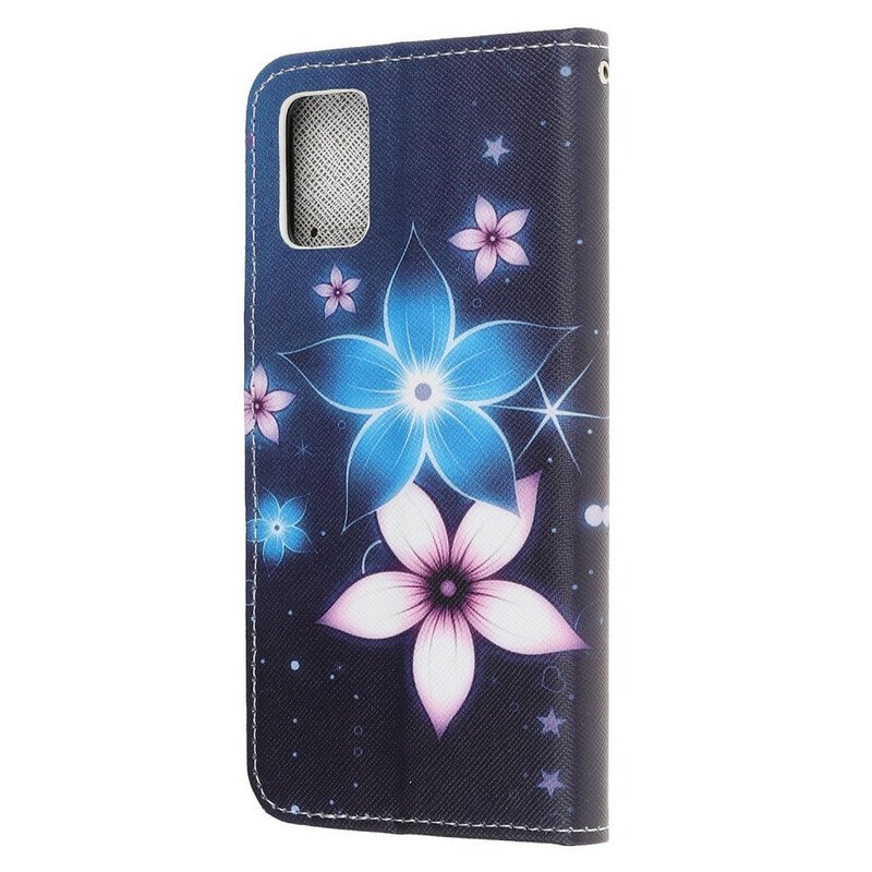 Fodral Samsung Galaxy A31 Med Kedjar Lunar Strap Blommor