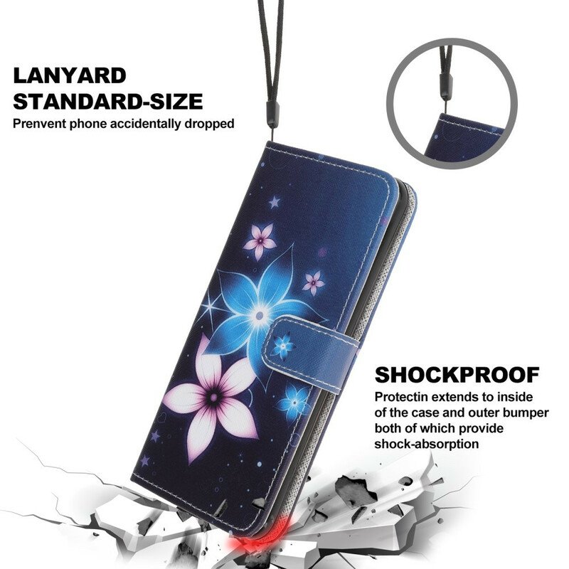 Fodral Samsung Galaxy A31 Med Kedjar Lunar Strap Blommor