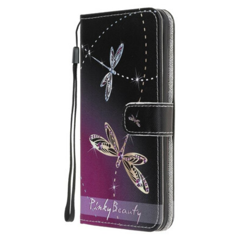 Fodral Samsung Galaxy A31 Med Kedjar Strappy Dragonflies