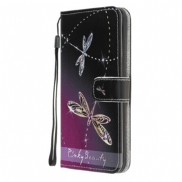 Fodral Samsung Galaxy A31 Med Kedjar Strappy Dragonflies