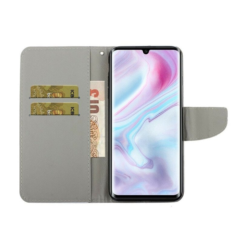 Folio-fodral Samsung Galaxy A31 Butterflies Floral Lanyard