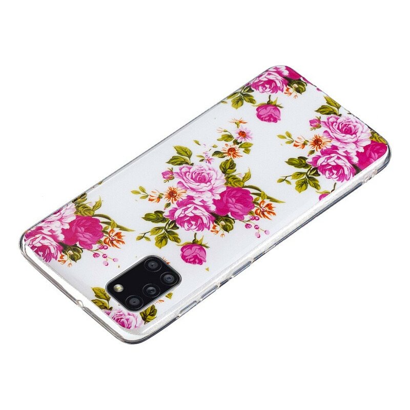 Skal Samsung Galaxy A31 Fluorescerande Liberty Flowers