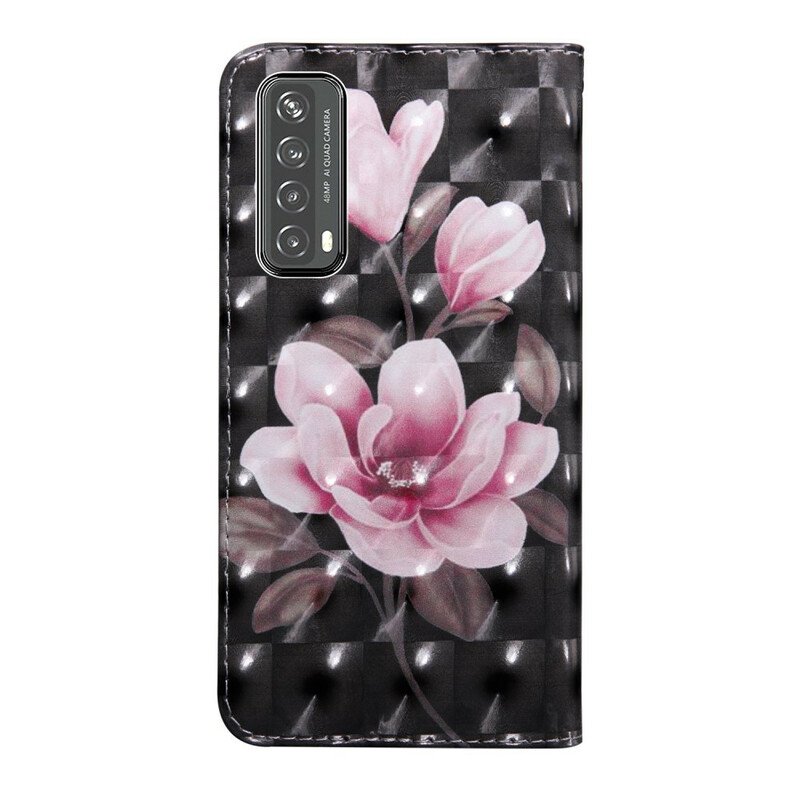 Fodral Huawei P Smart 2021 Ljus Fläckblommor Blommar