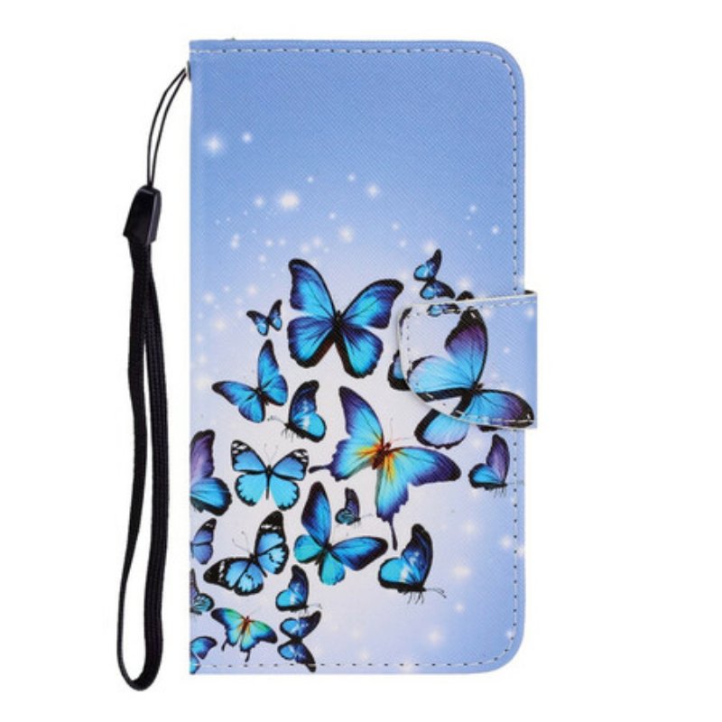 Fodral Huawei P Smart 2021 Med Kedjar Flight Of Butterflies I Lanyard