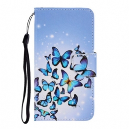 Fodral Huawei P Smart 2021 Med Kedjar Flight Of Butterflies I Lanyard