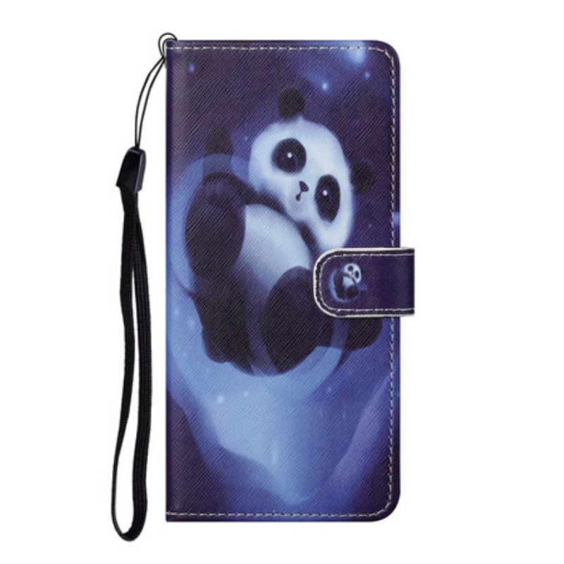 Fodral Huawei P Smart 2021 Med Kedjar Panda Space Med Lanyard