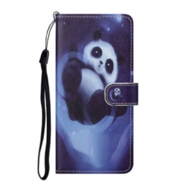 Fodral Huawei P Smart 2021 Med Kedjar Panda Space Med Lanyard