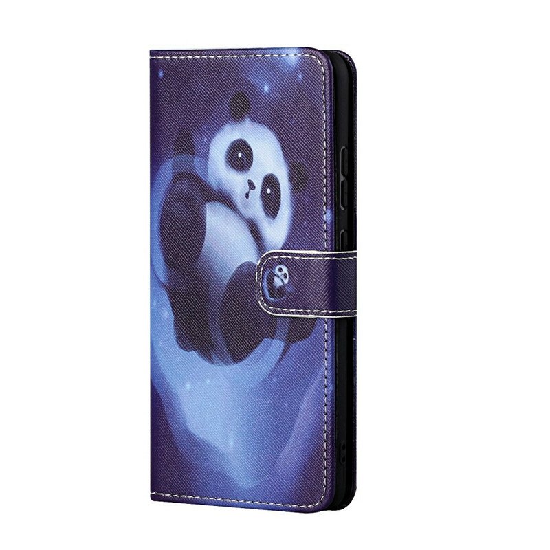 Fodral Huawei P Smart 2021 Med Kedjar Panda Space Med Lanyard