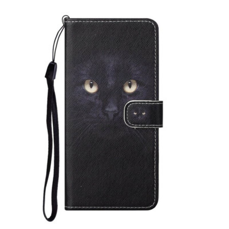 Fodral Huawei P Smart 2021 Med Kedjar Strappy Black Cat Eyes