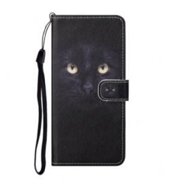 Fodral Huawei P Smart 2021 Med Kedjar Strappy Black Cat Eyes