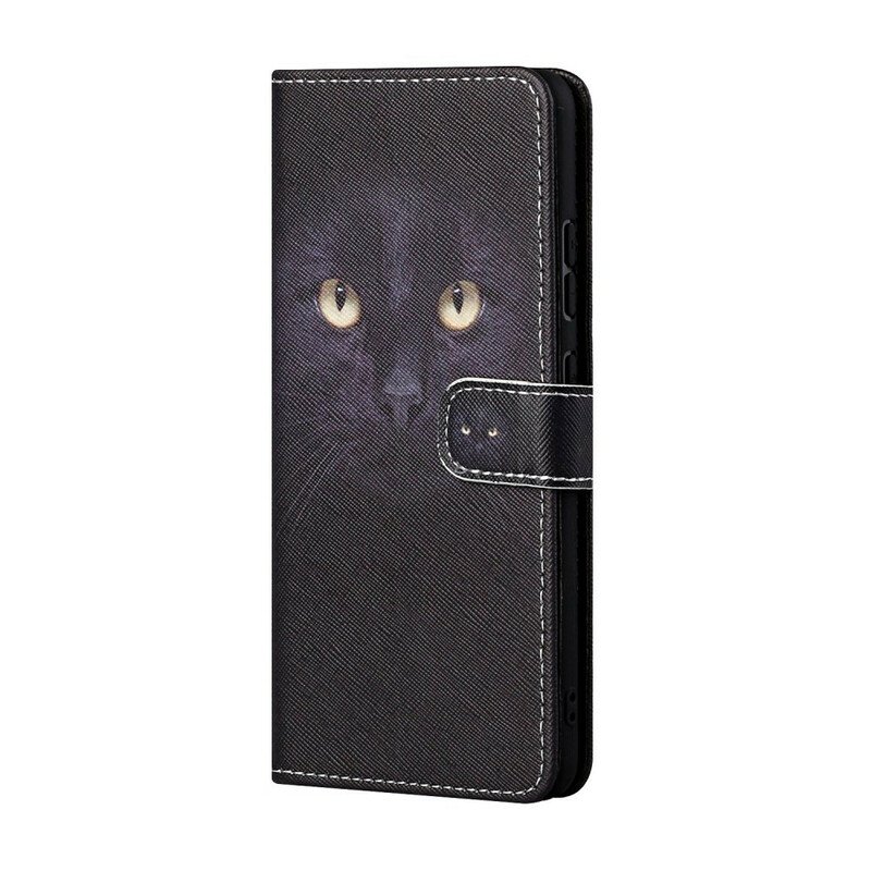 Fodral Huawei P Smart 2021 Med Kedjar Strappy Black Cat Eyes