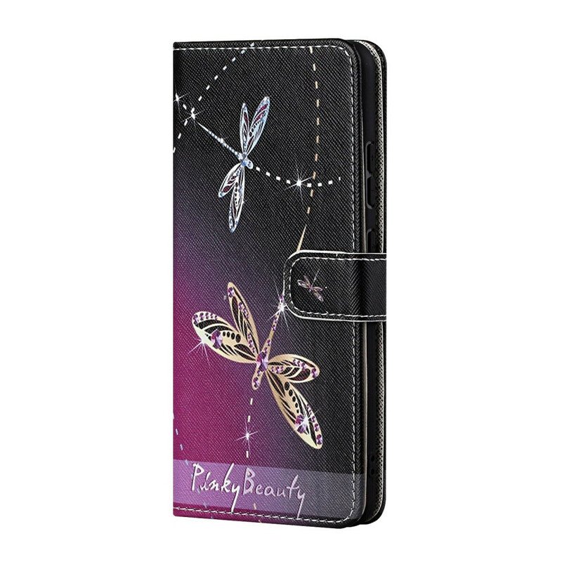 Fodral Huawei P Smart 2021 Med Kedjar Strappy Dragonflies