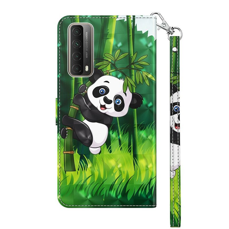 Fodral Huawei P Smart 2021 Panda Och Bambu