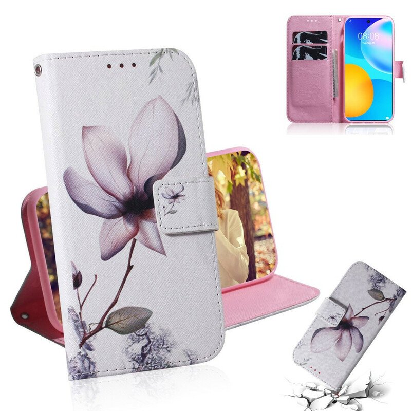 Fodral Huawei P Smart 2021 En Rosa Blomma