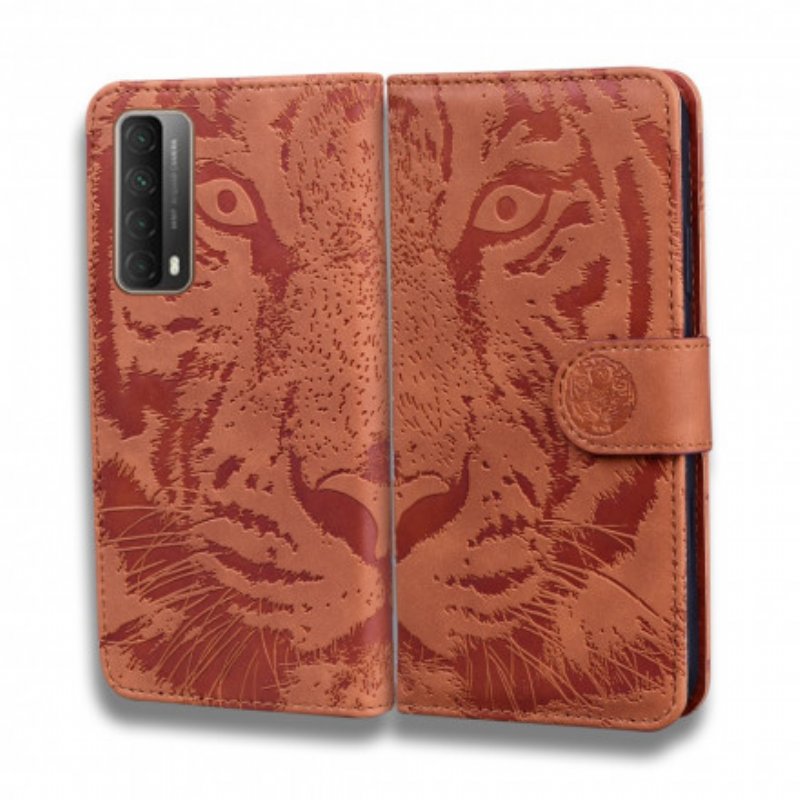 Fodral Huawei P Smart 2021 Tiger Face Print