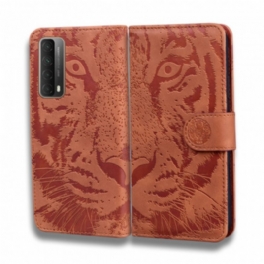 Fodral Huawei P Smart 2021 Tiger Face Print