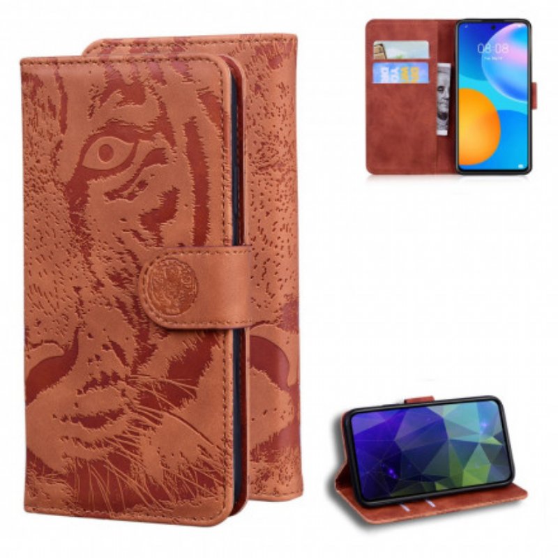 Fodral Huawei P Smart 2021 Tiger Face Print