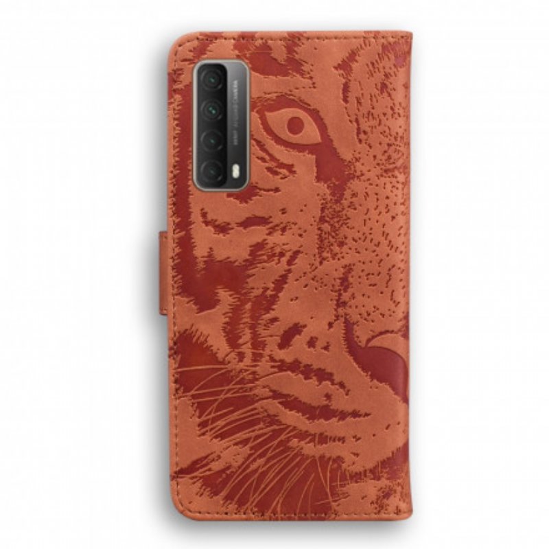 Fodral Huawei P Smart 2021 Tiger Face Print