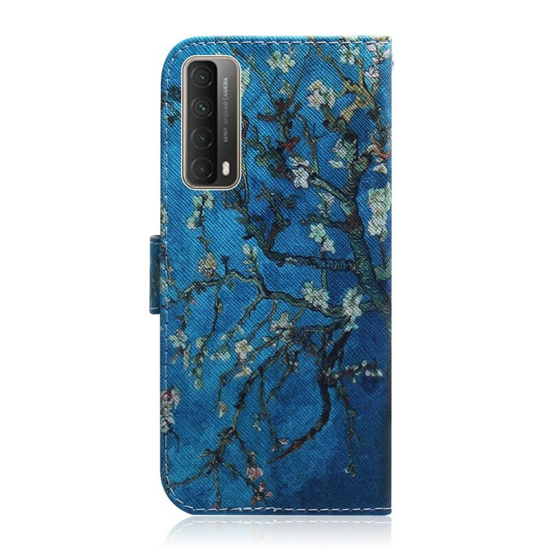 Folio-fodral Huawei P Smart 2021 Blommande Grenar