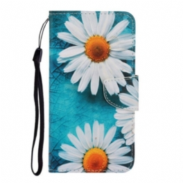 Folio-fodral Huawei P Smart 2021 Med Kedjar Thong Daisies