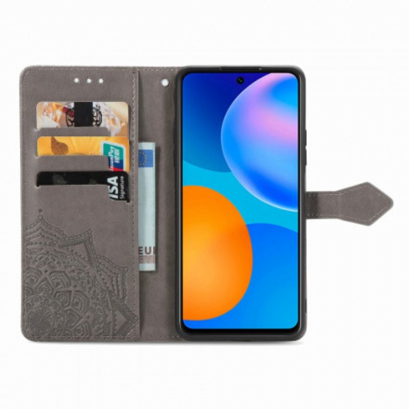 Läderfodral Huawei P Smart 2021 Mandala Medeltiden