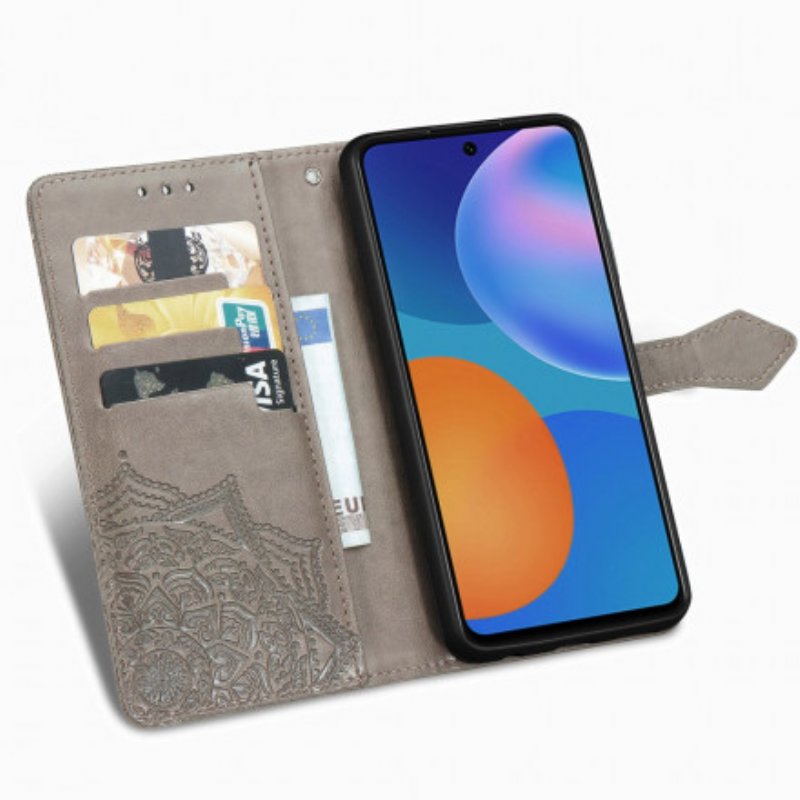 Läderfodral Huawei P Smart 2021 Mandala Medeltiden