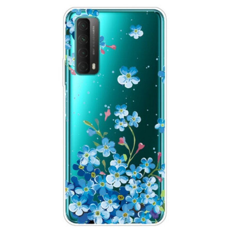 Mobilskal Huawei P Smart 2021 Bukett Blå Blommor