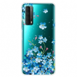 Mobilskal Huawei P Smart 2021 Bukett Blå Blommor