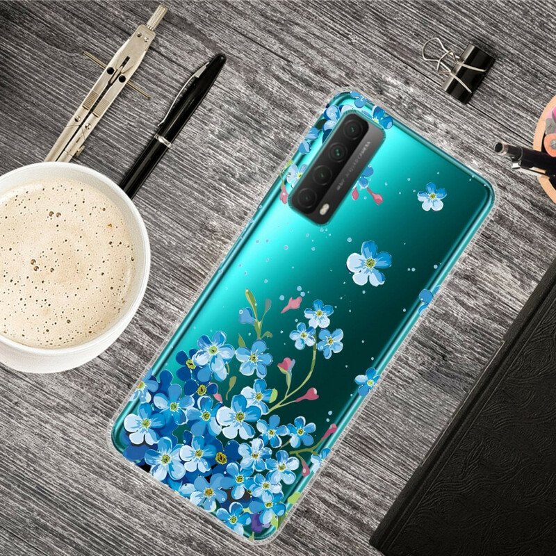 Mobilskal Huawei P Smart 2021 Bukett Blå Blommor