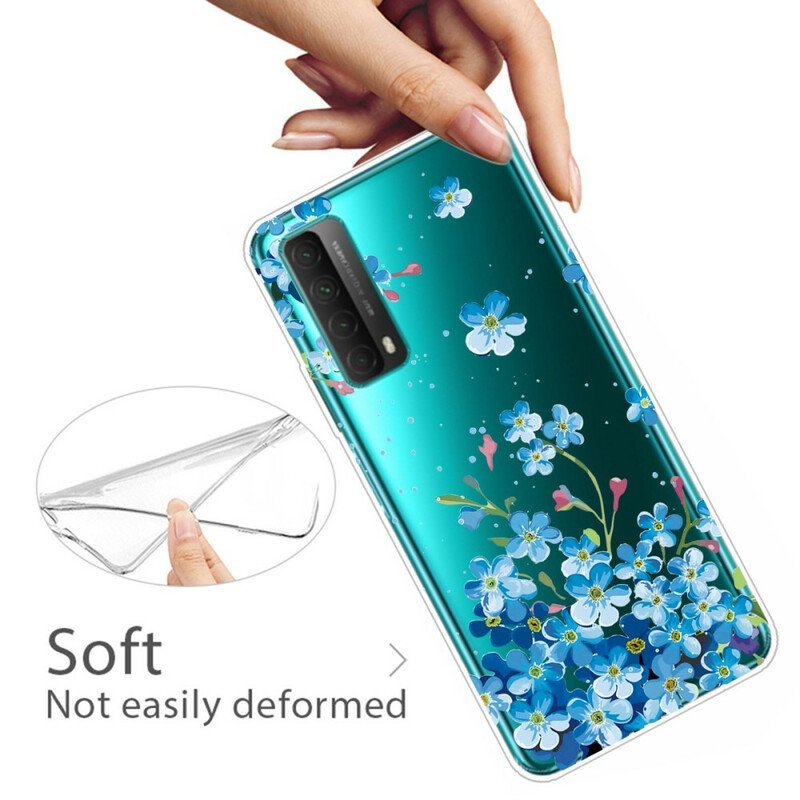 Mobilskal Huawei P Smart 2021 Bukett Blå Blommor