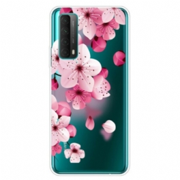 Mobilskal Huawei P Smart 2021 Stora Rosa Blommor