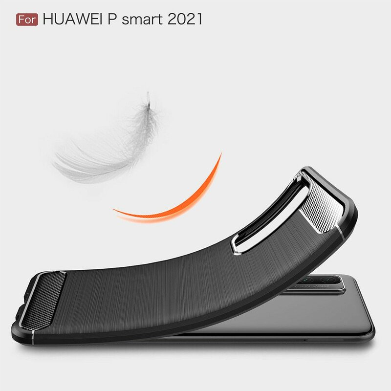 Skal Huawei P Smart 2021 Borstad Kolfiber