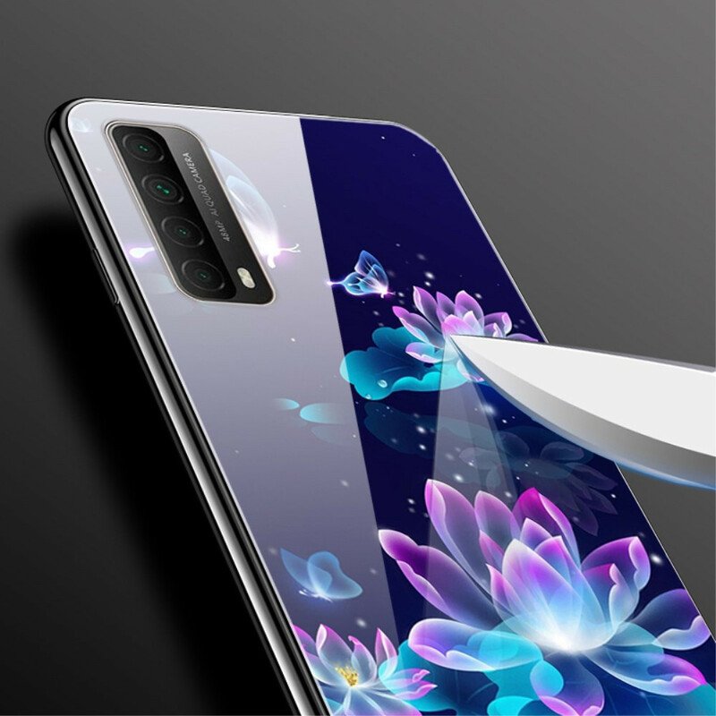 Skal Huawei P Smart 2021 Fancy Flowers Härdat Glas