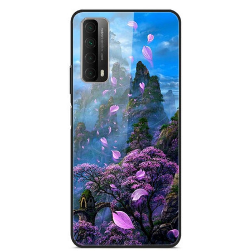 Skal Huawei P Smart 2021 Fantasy Landskap Härdat Glas